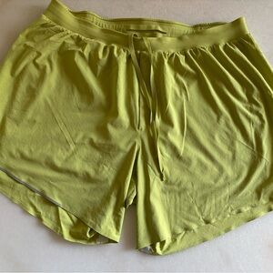 Lululemon Lime Green Athletic Shorts, men’s xl